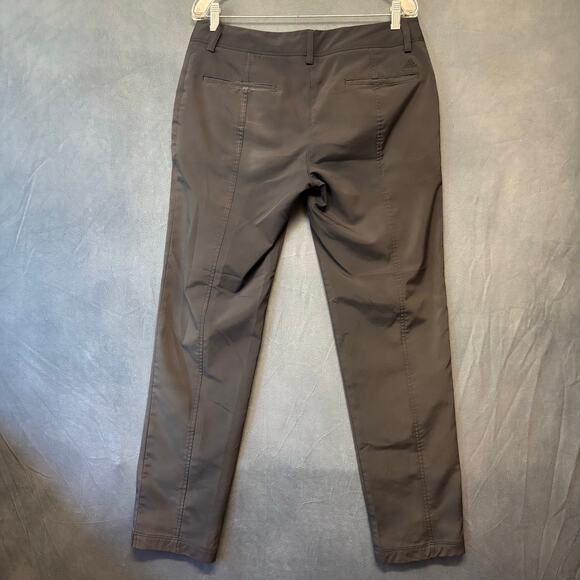 Adidas Golf Performance Trousers Zipper Pockets Womens Size 8 Preppy Windbreaker - Picture 2 of 13